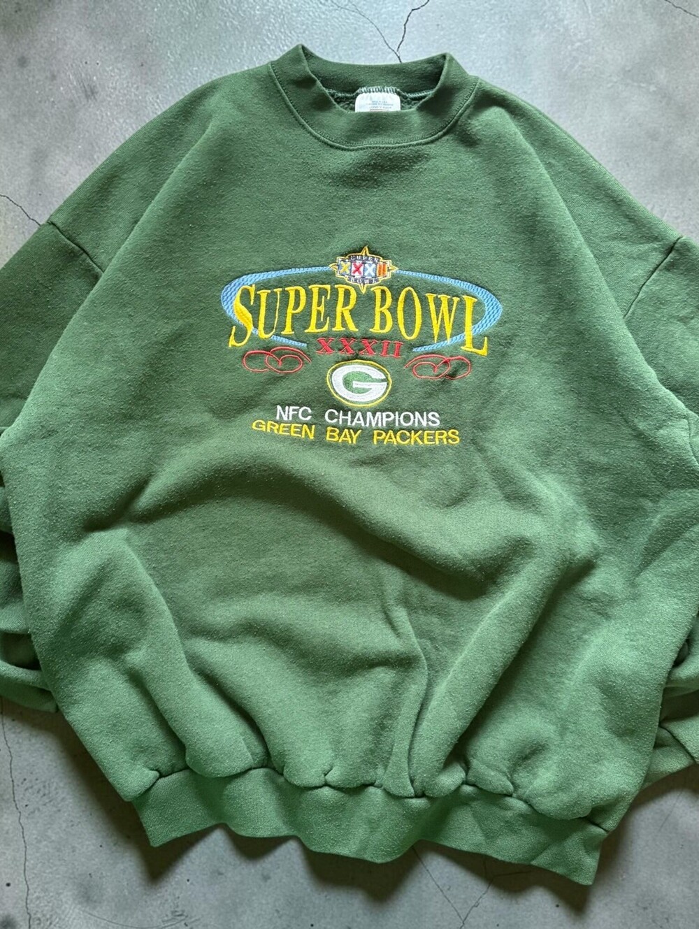 Vintage Green Bay Packers NFL Super Bowl XXXI Pullover Crewneck Sweatshirt SZ XL